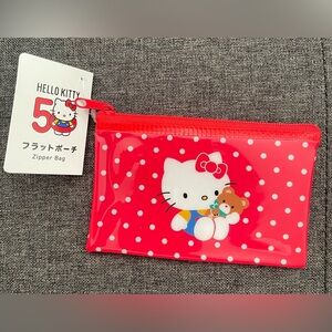 Hello Kitty Red Polka Dot Zipper Bag